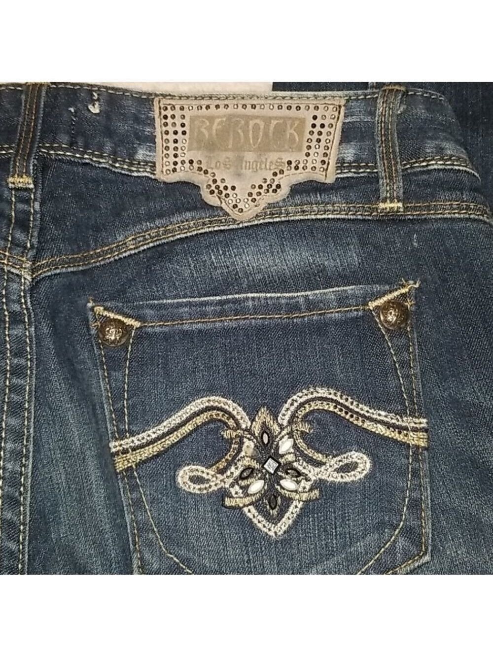 EXPRESS RE ROCK CAPRI JEANS. SZ 0 - Picture 6 of 8